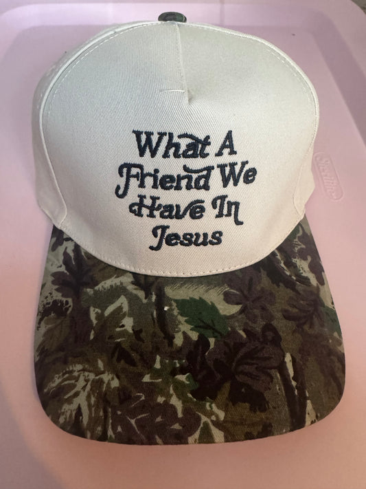 What A Friend We Have In Jesus Camo Hat