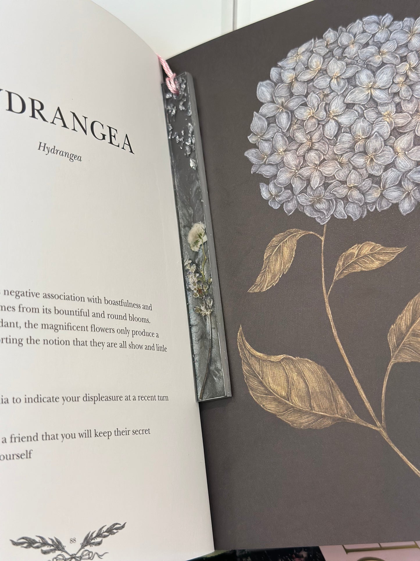 Bookmark with Locally Pressed Flowers