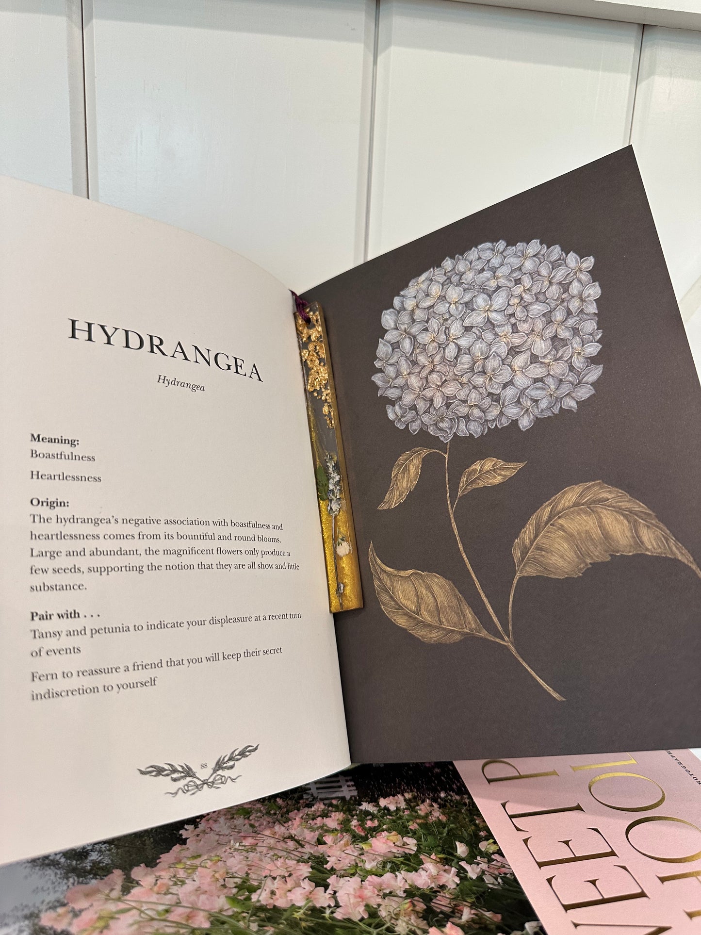 Bookmark with Locally Pressed Flowers