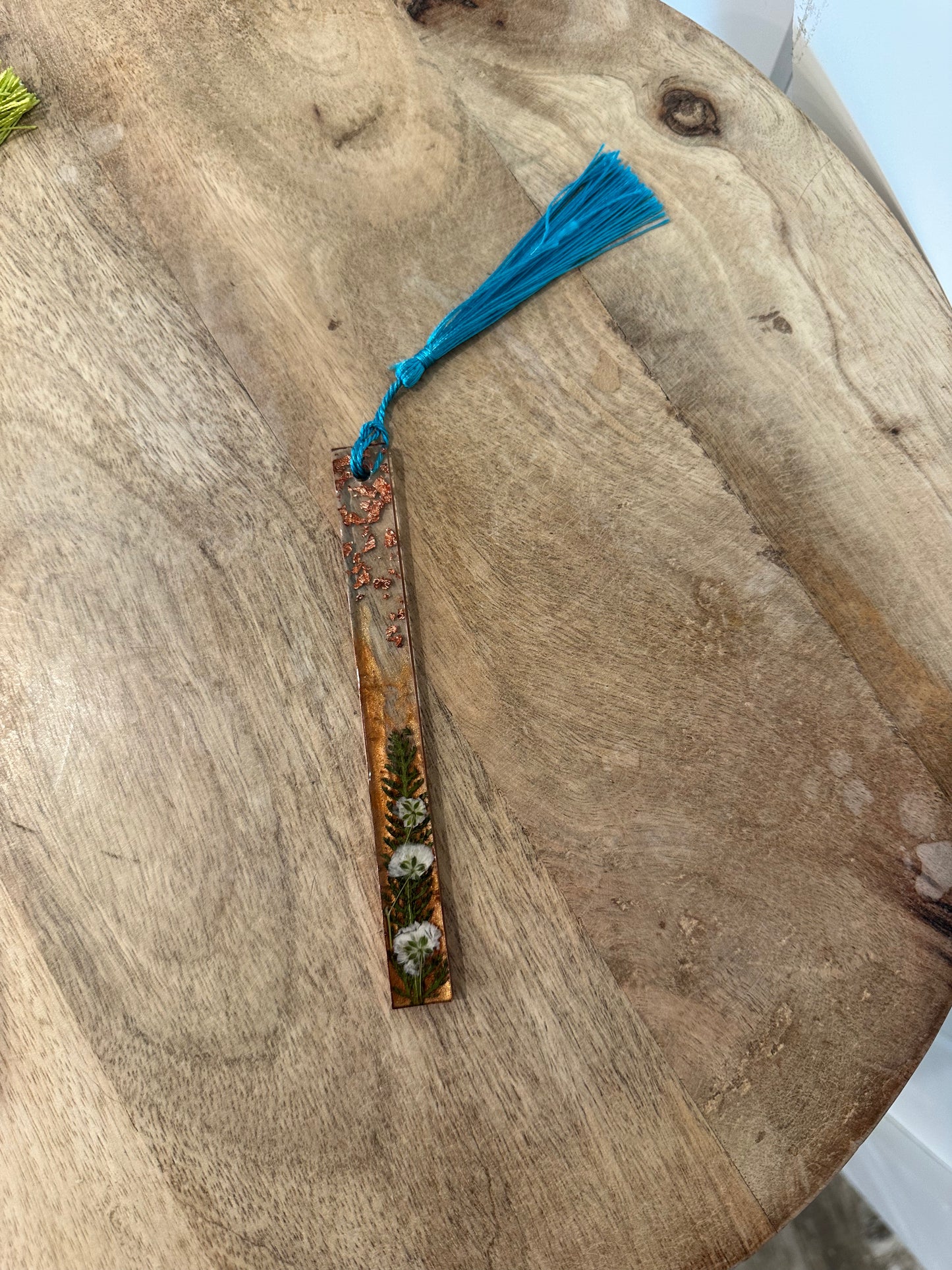 Bookmark with Locally Pressed Flowers