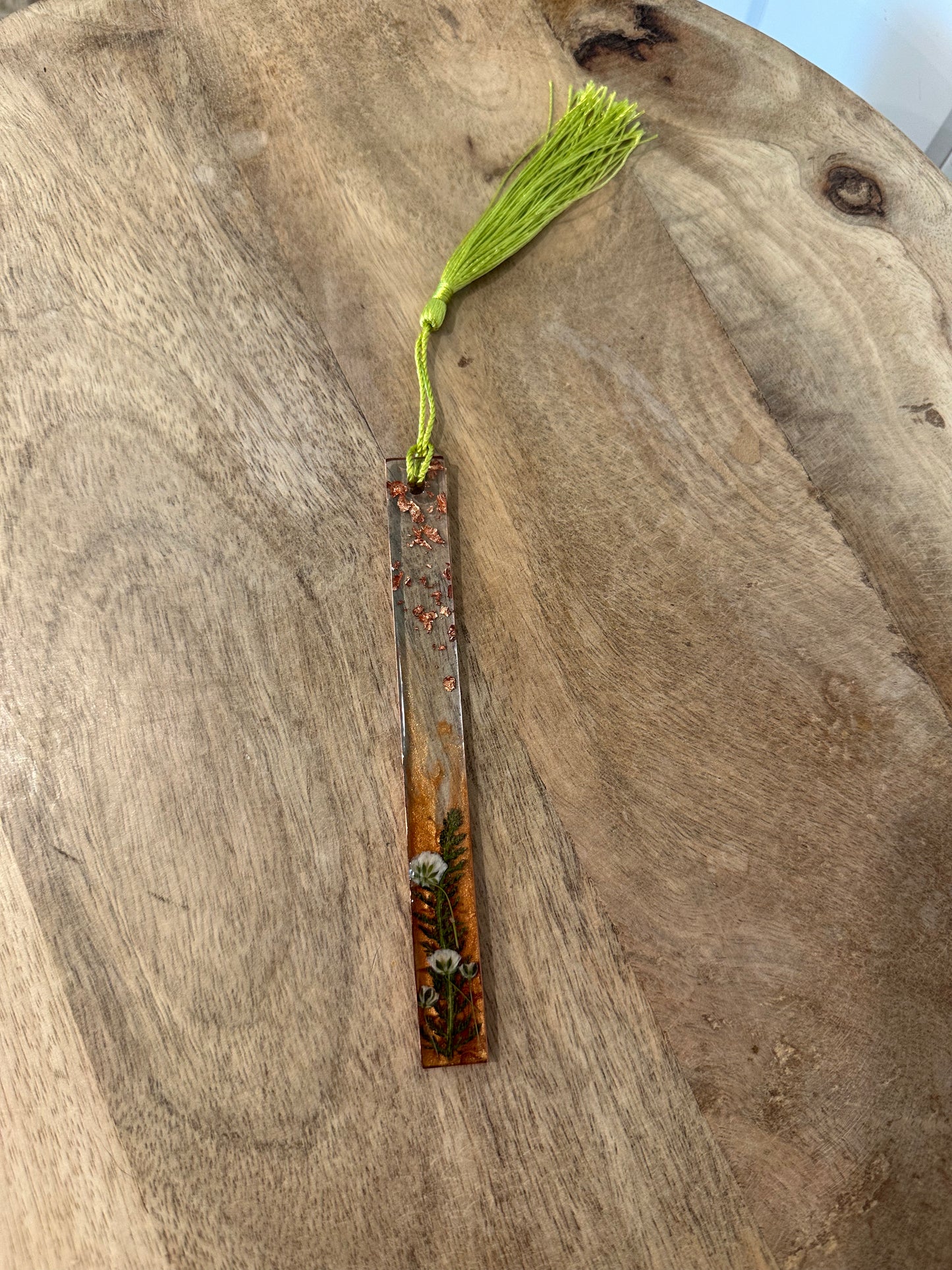 Bookmark with Locally Pressed Flowers