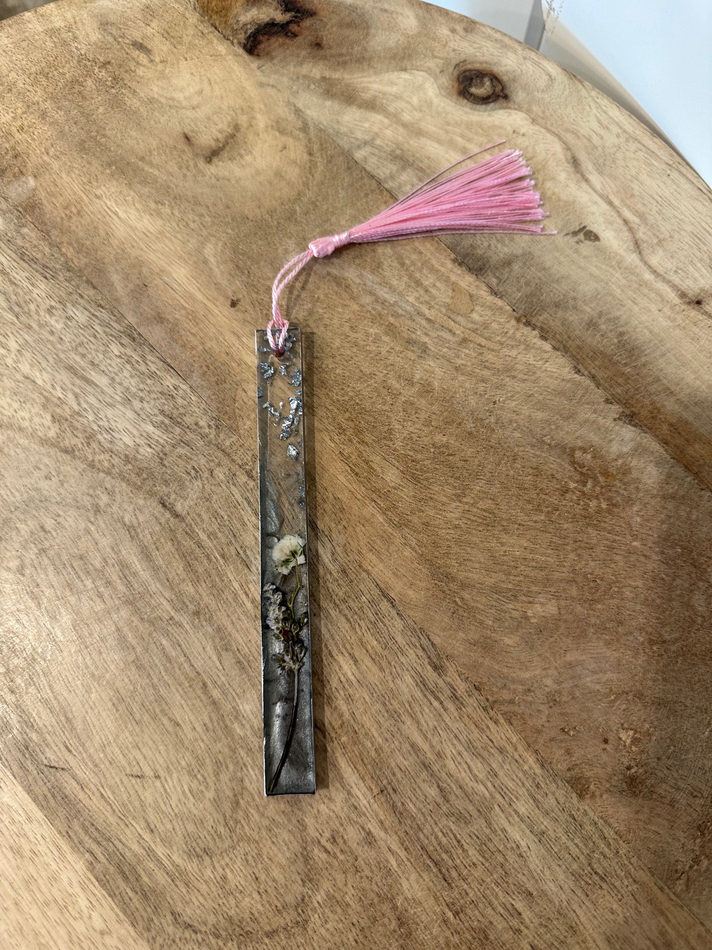 Bookmark with Locally Pressed Flowers