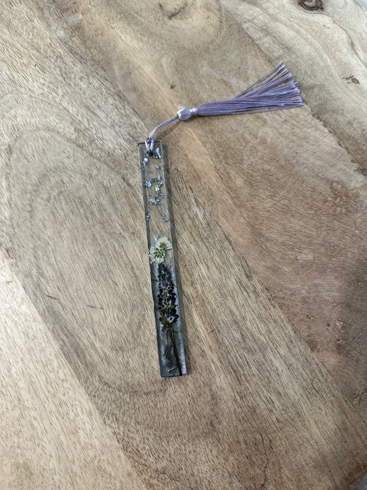 Bookmark with Locally Pressed Flowers