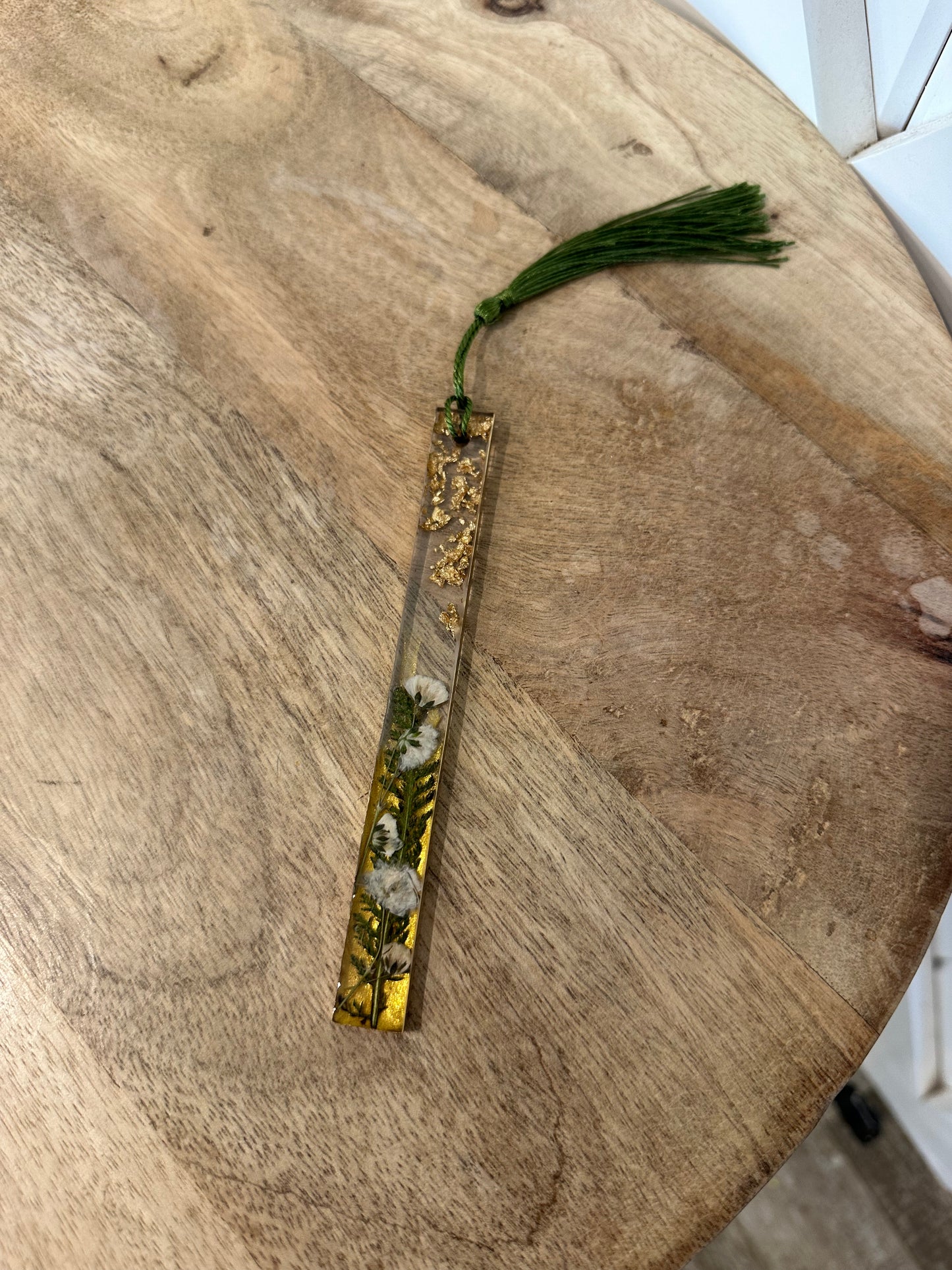 Bookmark with Locally Pressed Flowers