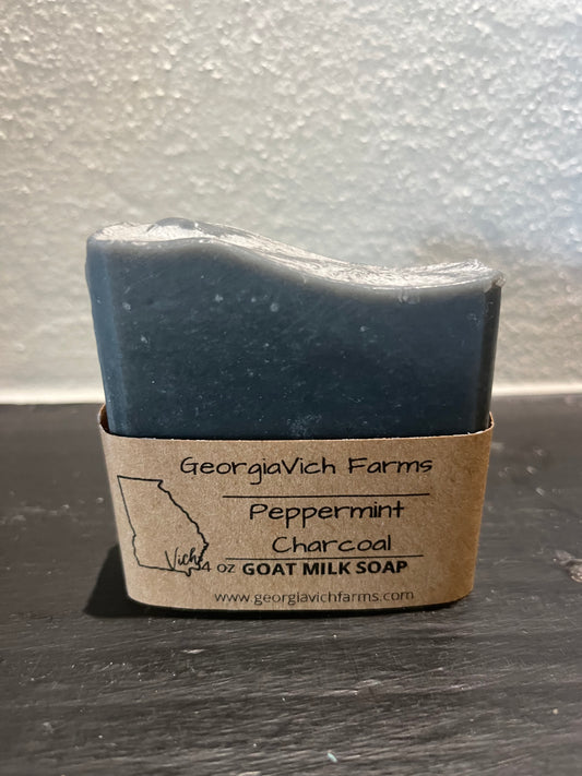 Peppermint Charcoal Goat Milk Soap