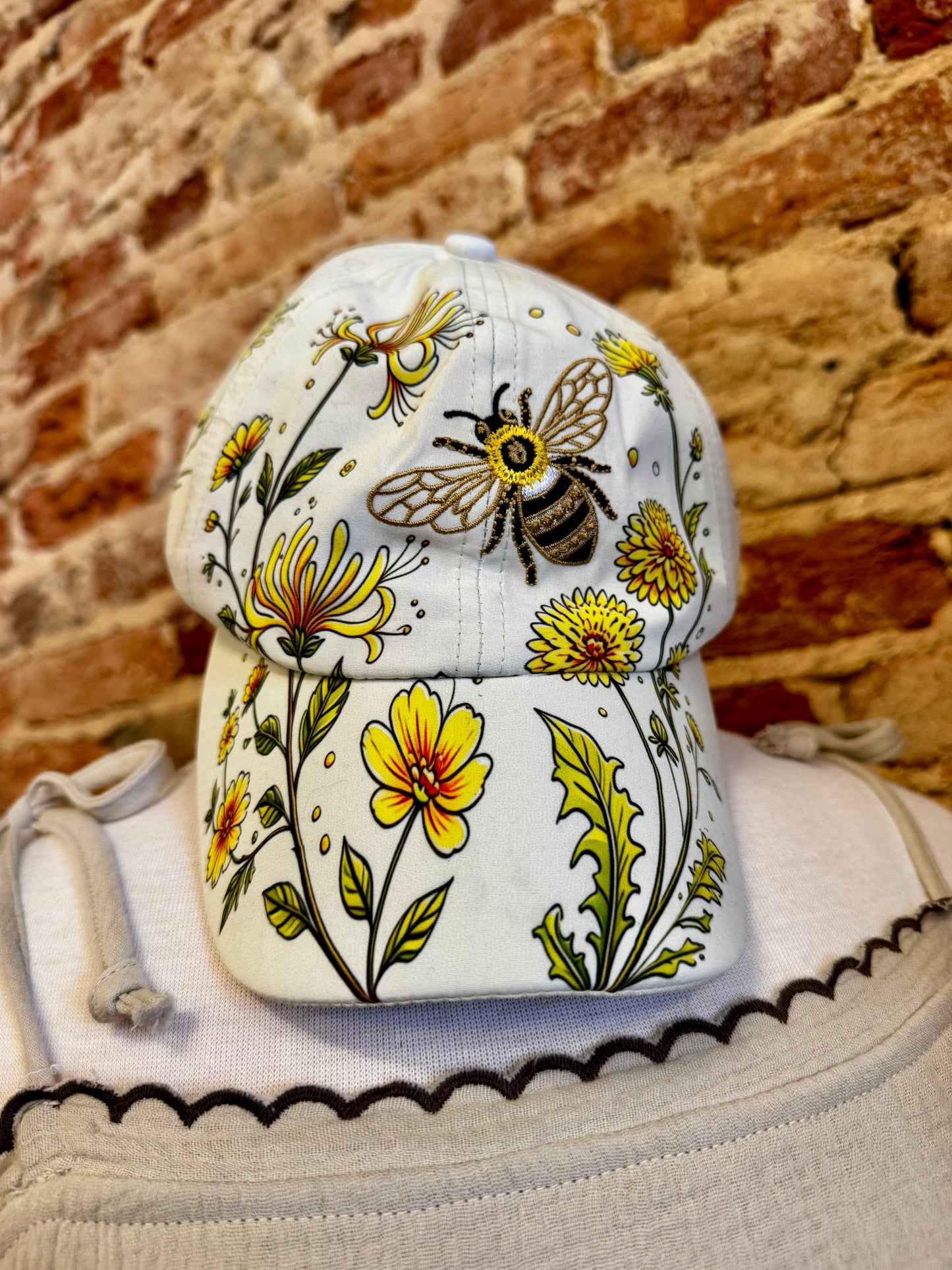 Bee Floral Hat