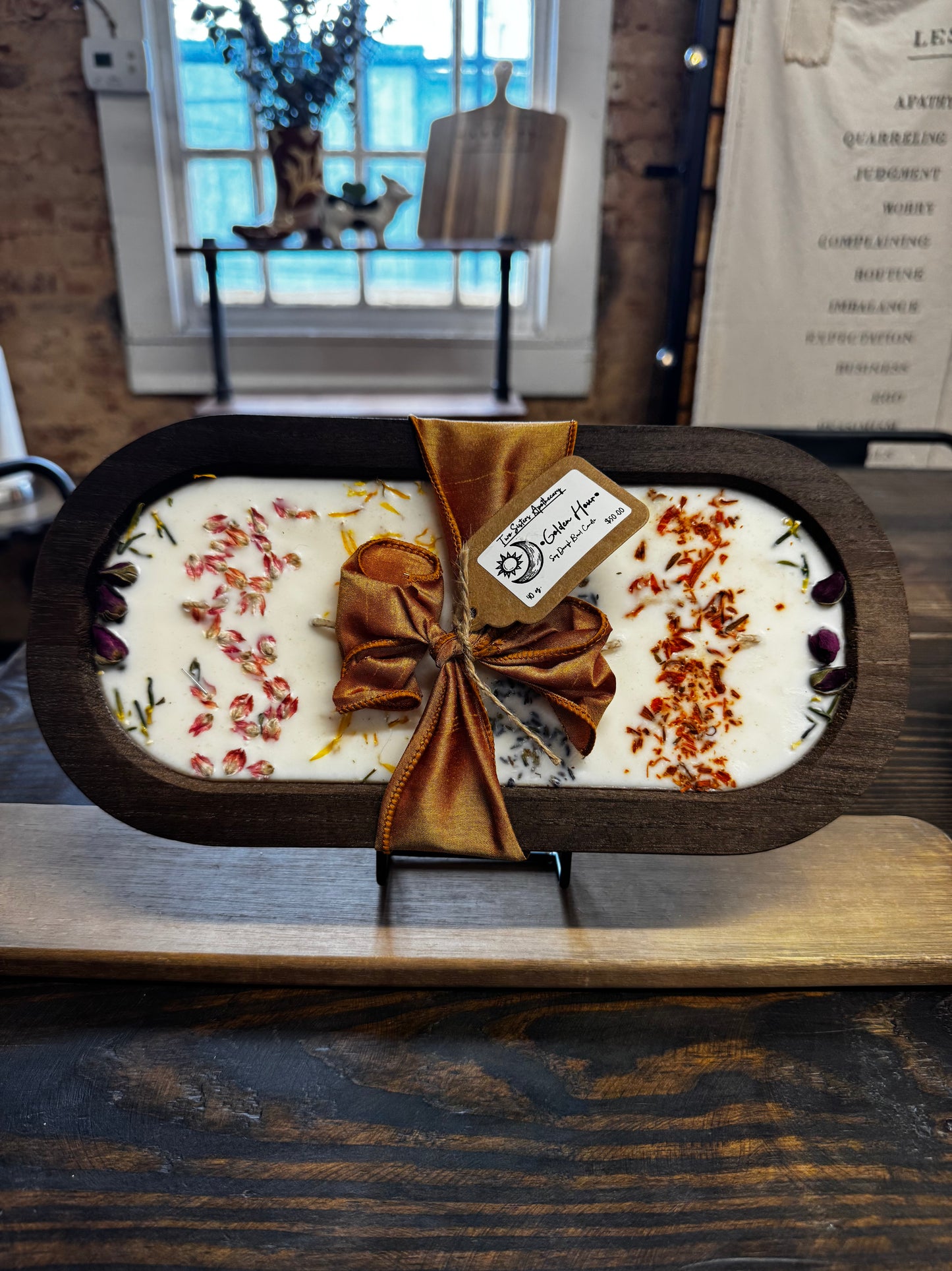 Golden Hour Soy Dough Bowl Candle