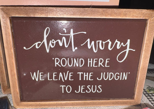 Judging Sign