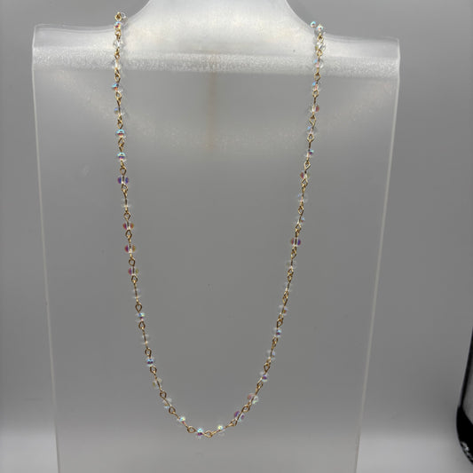 Iridescent Beaded Necklaces