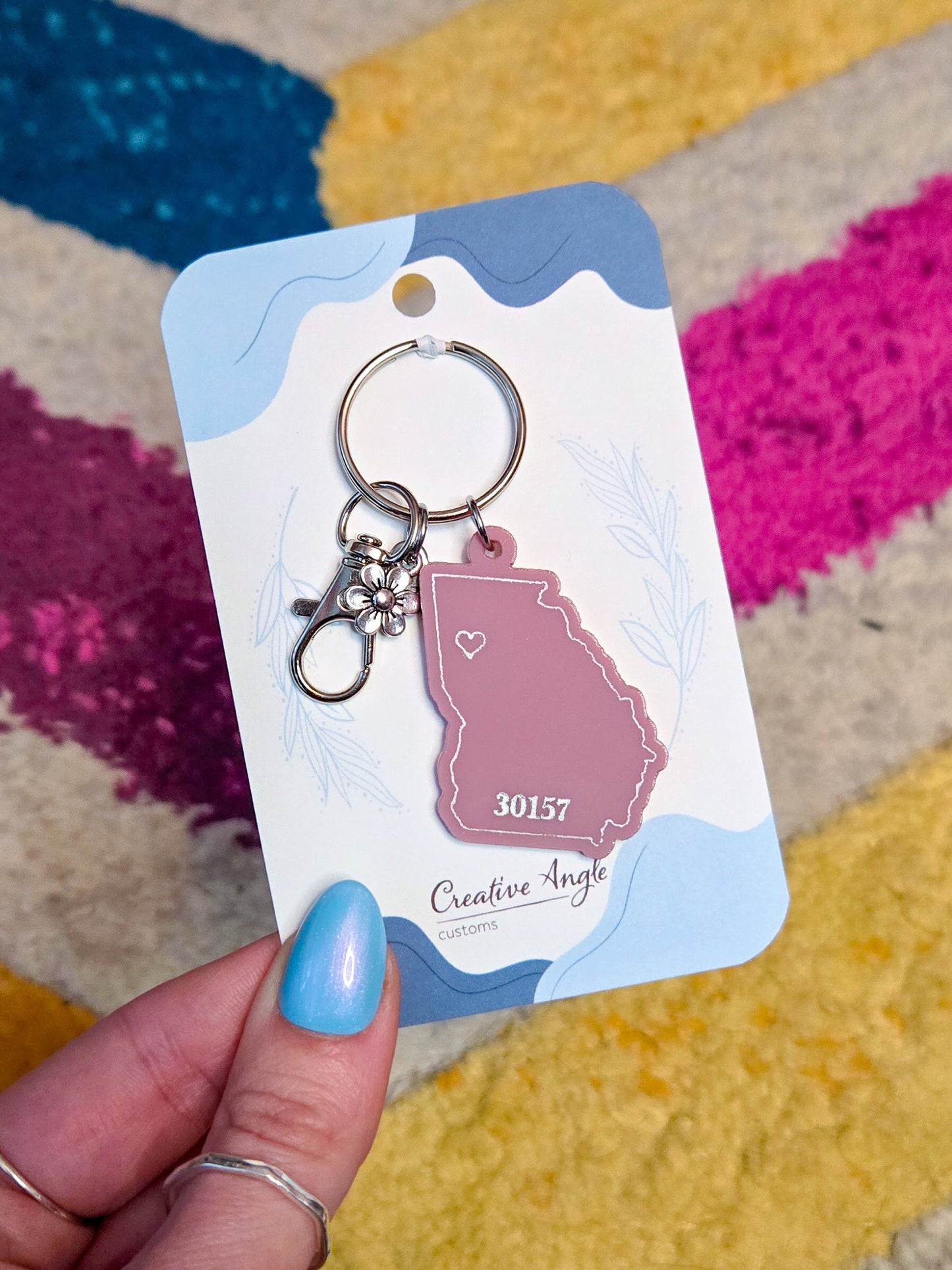 Georgia State Keychain