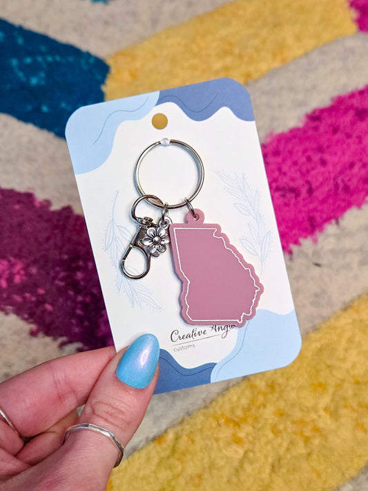 Georgia State Keychain