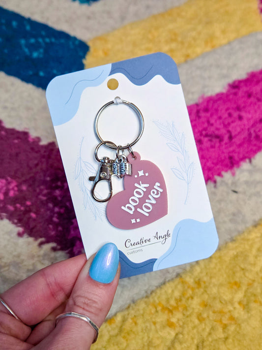 Book Lover Keychain