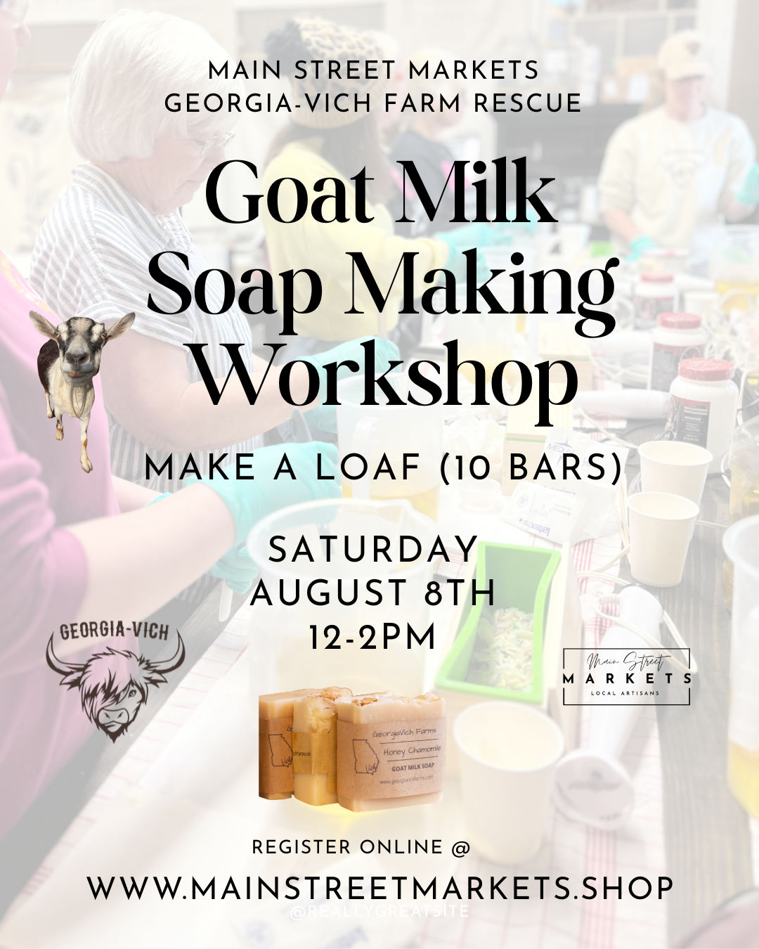8/8/26 Goat Milk Soap Making Class - Dallas, GA