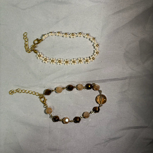 Neutral Beaded Bracelet Set