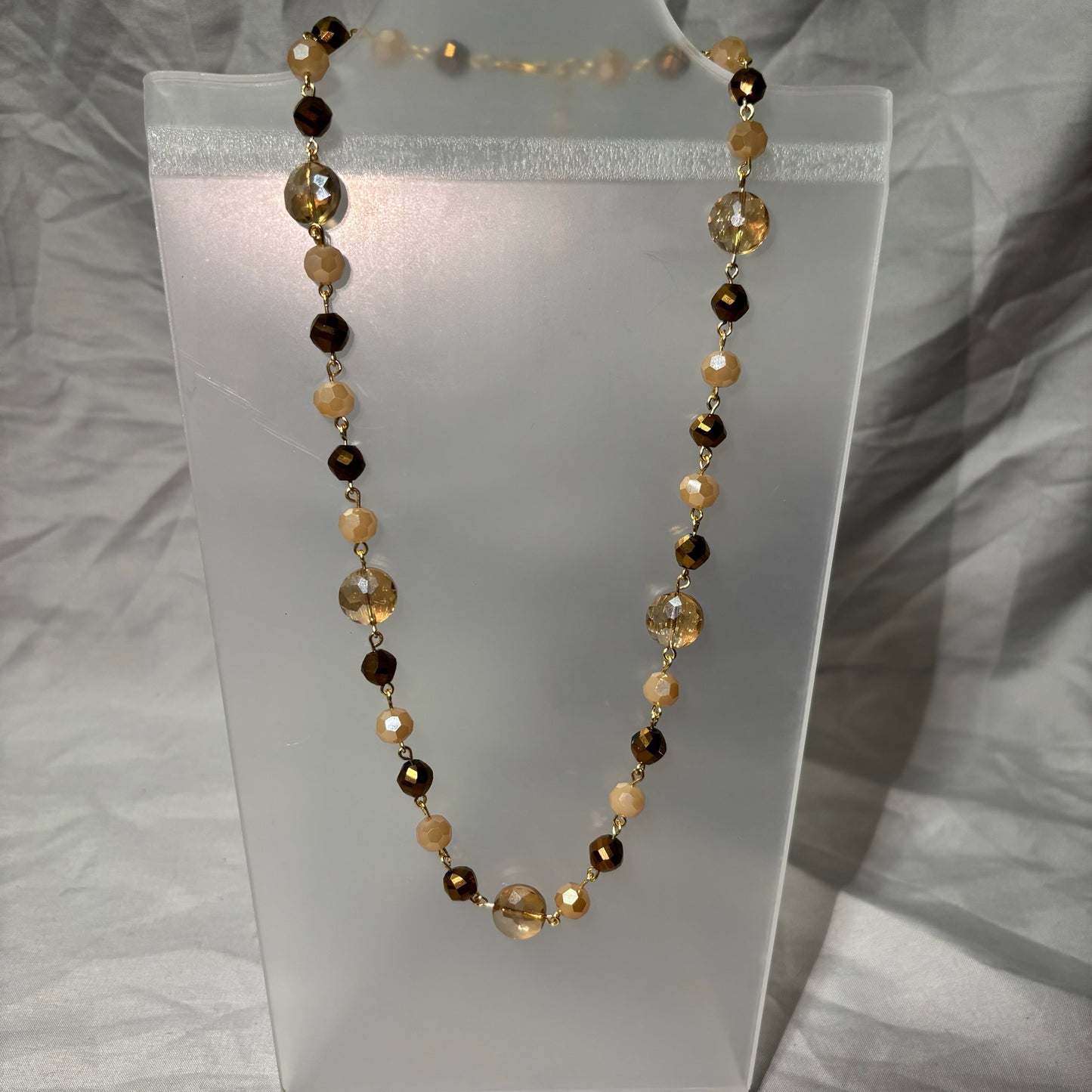 Neutral Beaded Necklace