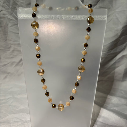 Neutral Beaded Necklace