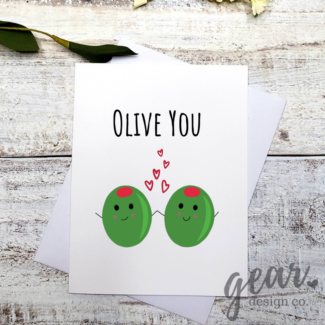 Olive You Card