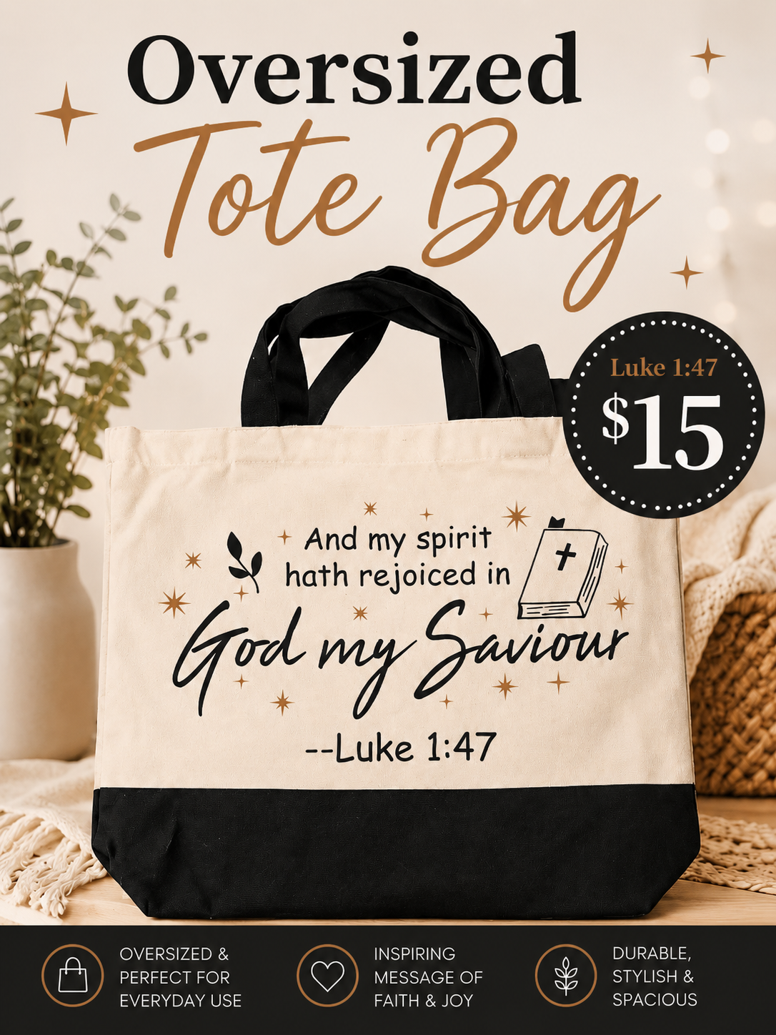 Oversized Tote Bag