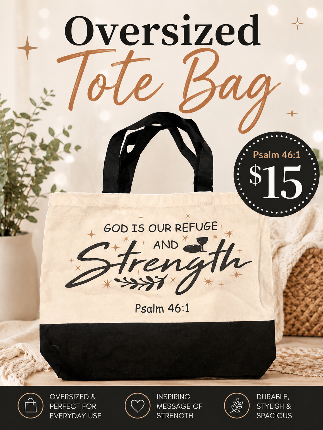 Oversized Tote Bag