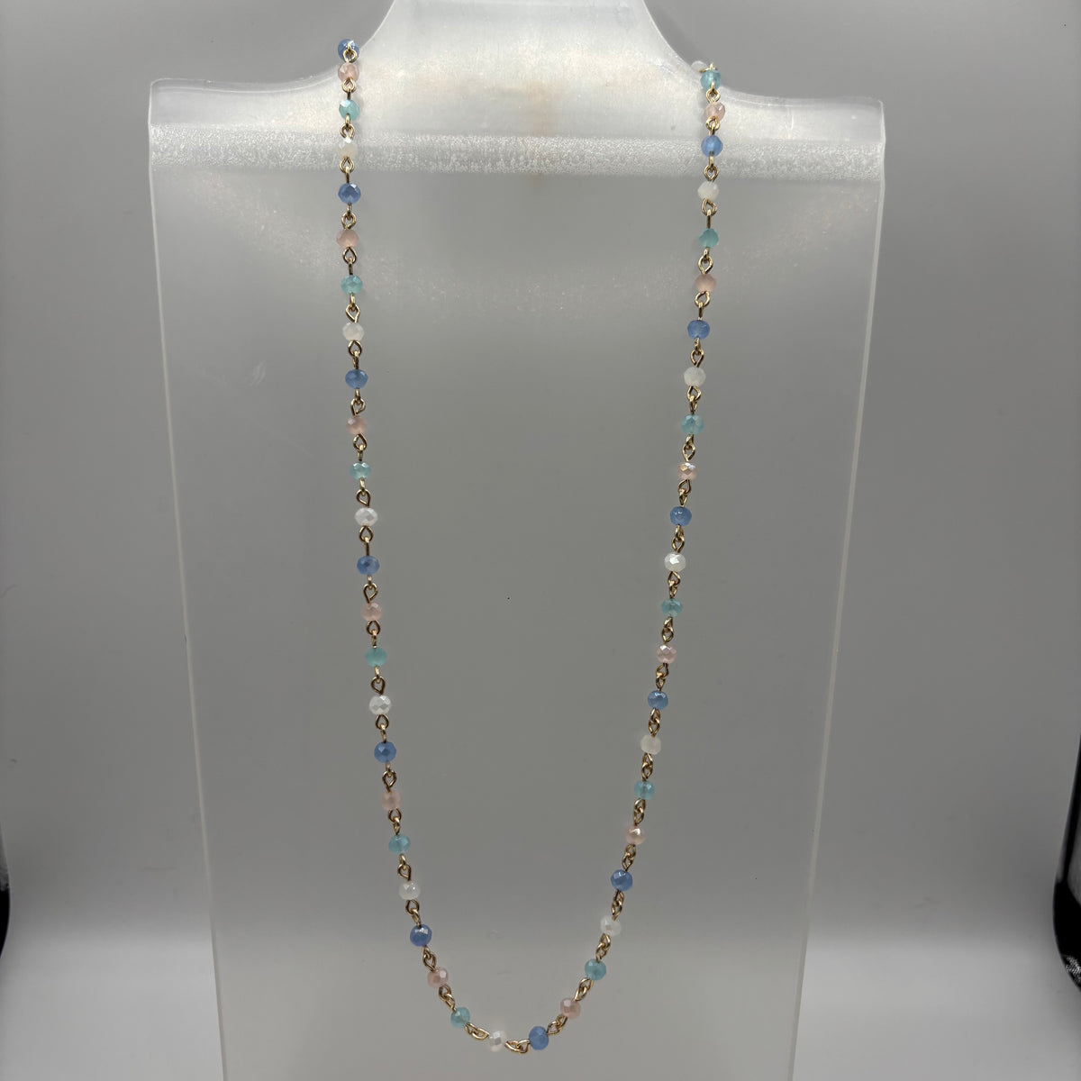 Pastel Multicolor Beaded Necklace