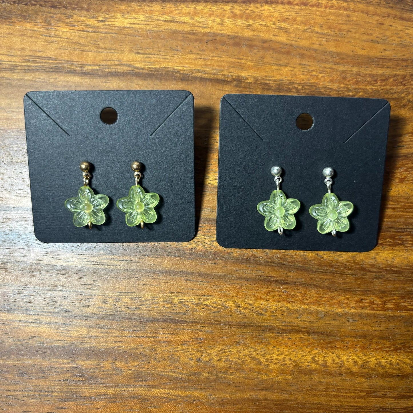 Pastel Flower Beaded Earrings