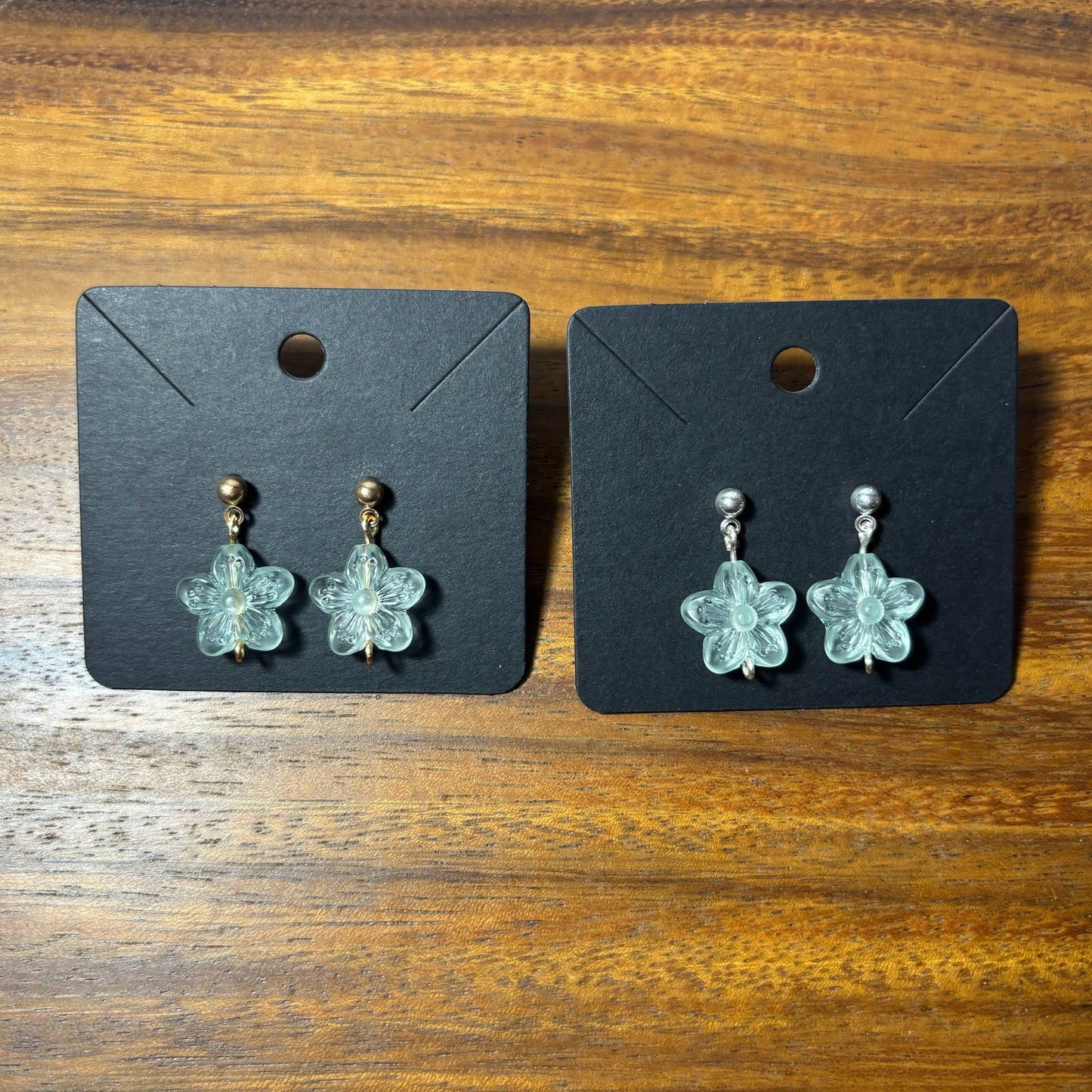 Pastel Flower Beaded Earrings