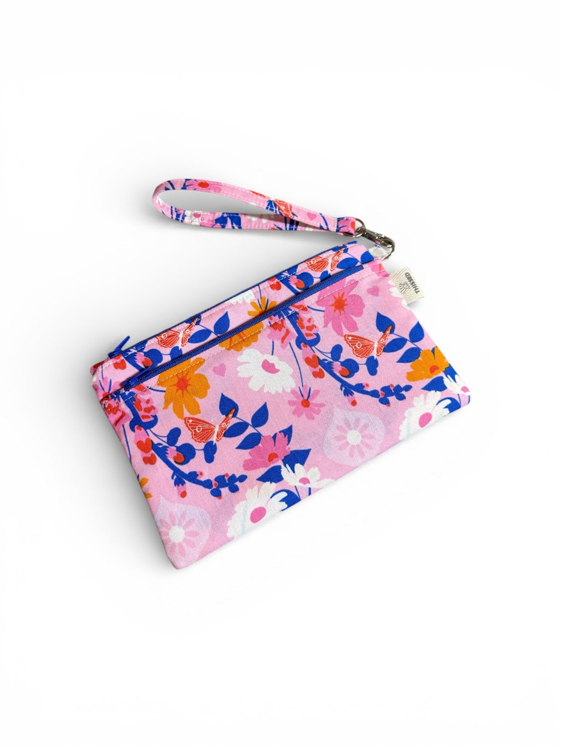 Twin Zip Wristlet Pouch