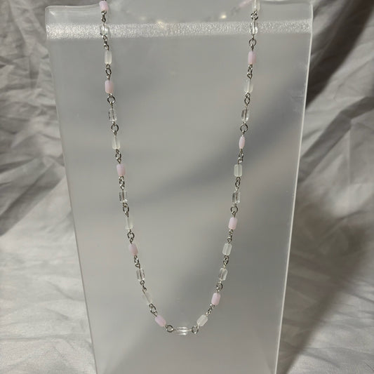 Pink Beaded Necklace