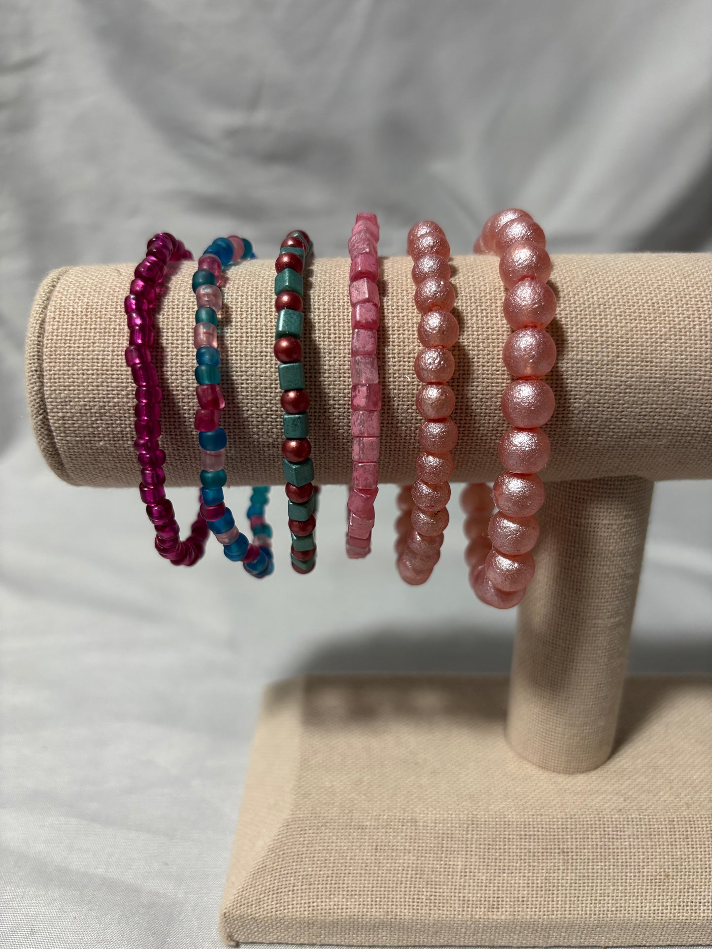 Pink & Blue Bracelet Set