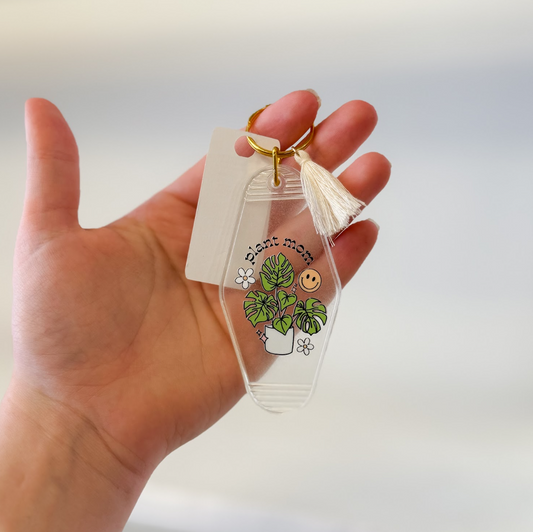 Plant Mama Glow In The Dark Keychain
