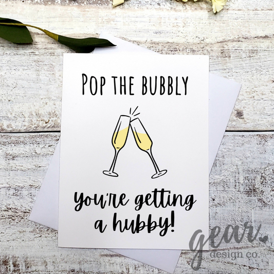 Pop the Bubbly Card