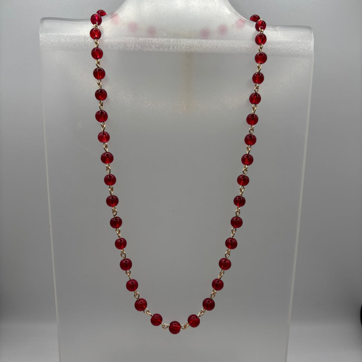 Red Beaded Necklaces
