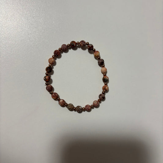 Red/Brown Beaded Bracelet
