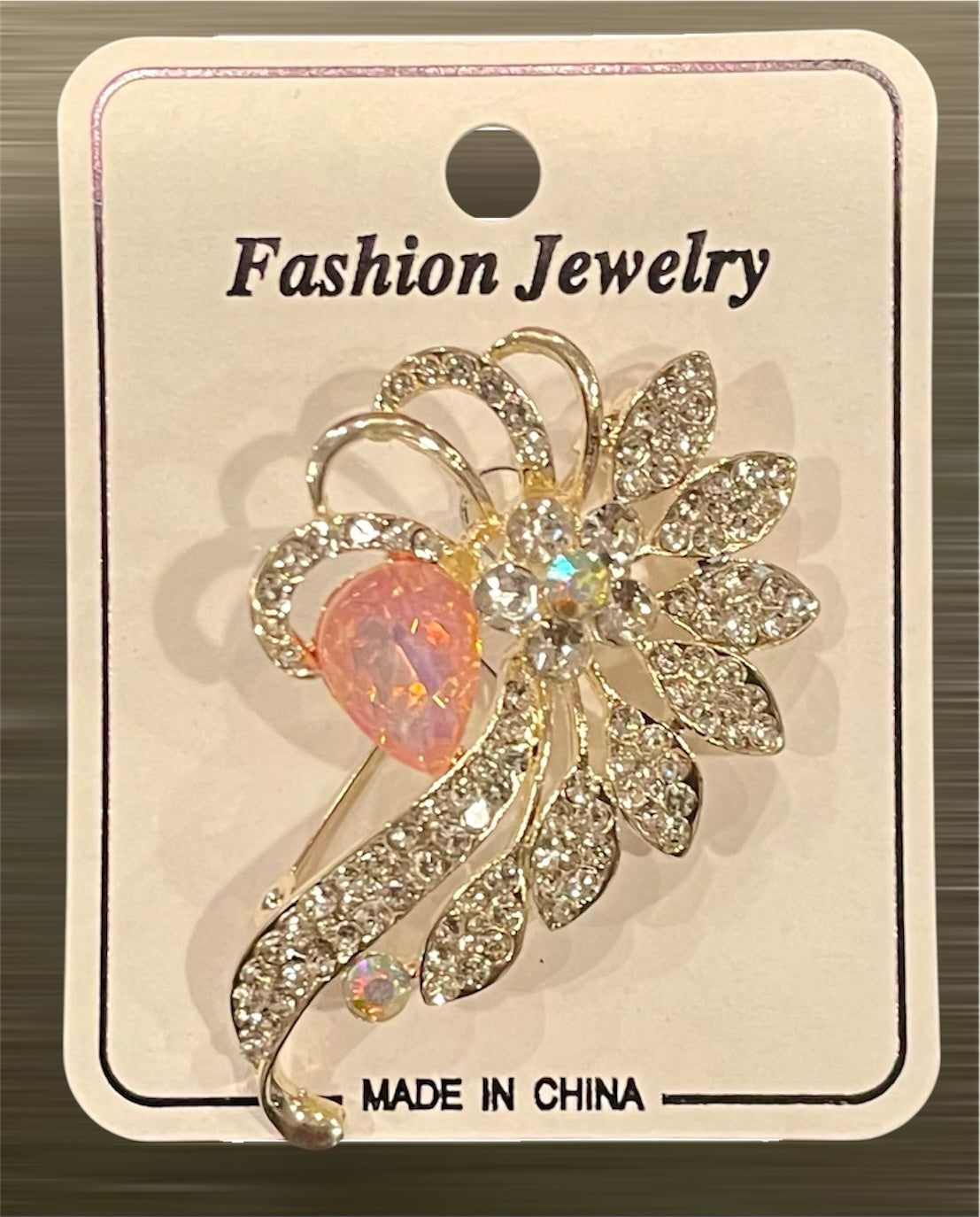 Rhinestone Broach Pin