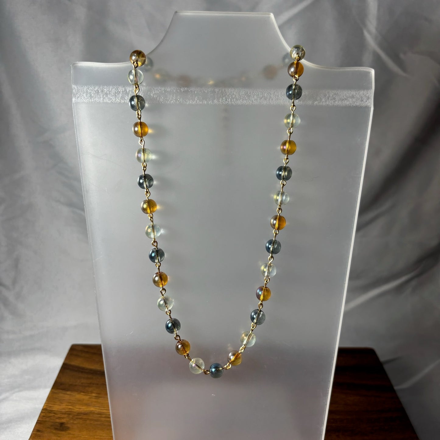 Round Glass Beaded Necklaces