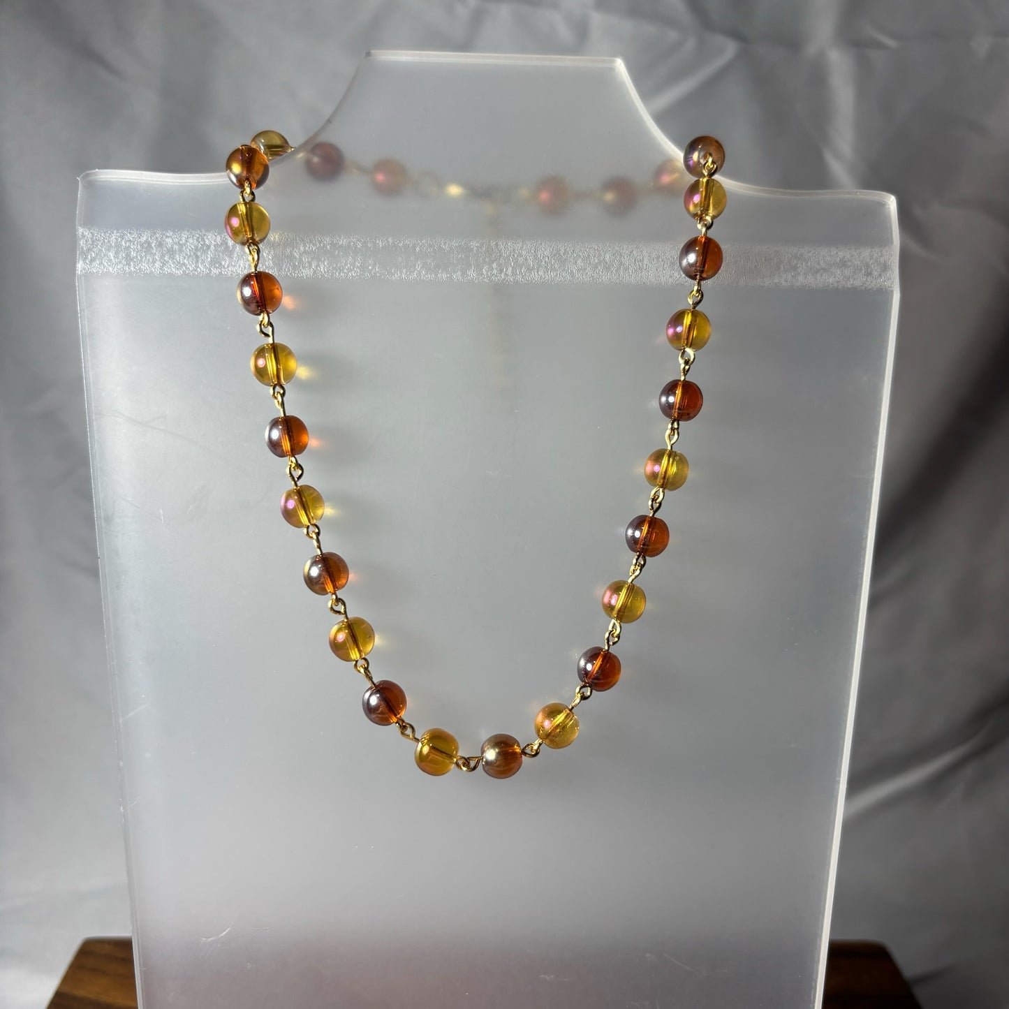 Round Glass Beaded Necklaces