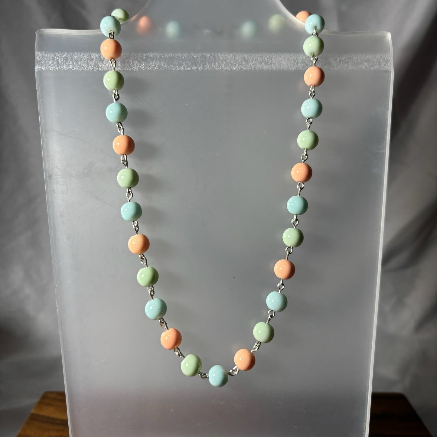 Round Multicolor Beaded Necklace