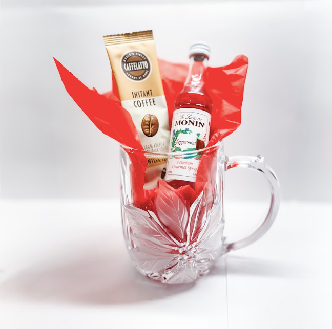 Rose Pearl Poinsettia Crystal Coffee Lovers Bundle