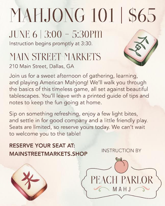 6/6/26 Mahjong 101 - Dallas, GA