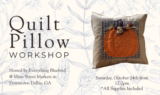 10/24/26 Quilt Pillow Workshop - Dallas, GA