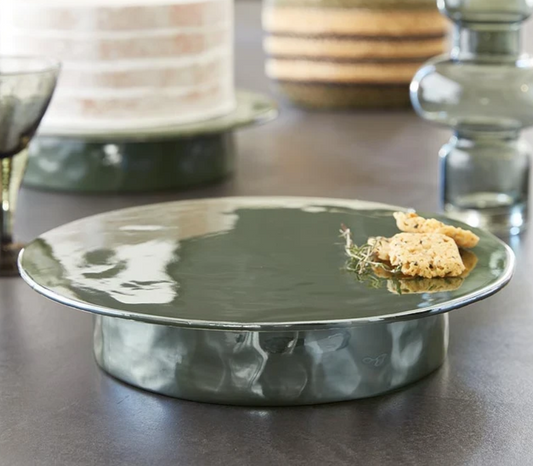 Luster Green Ceramic Pedestal