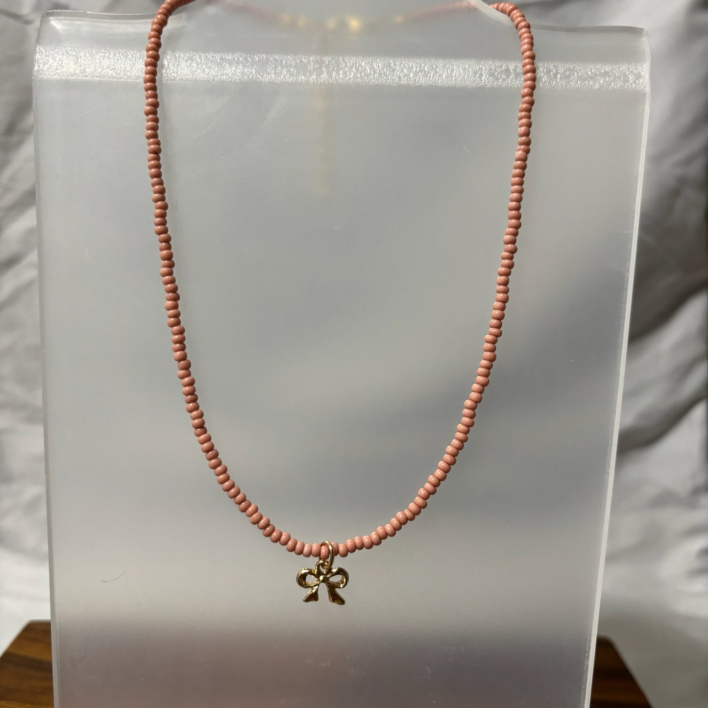 Seed Bead Necklace w/ Charm
