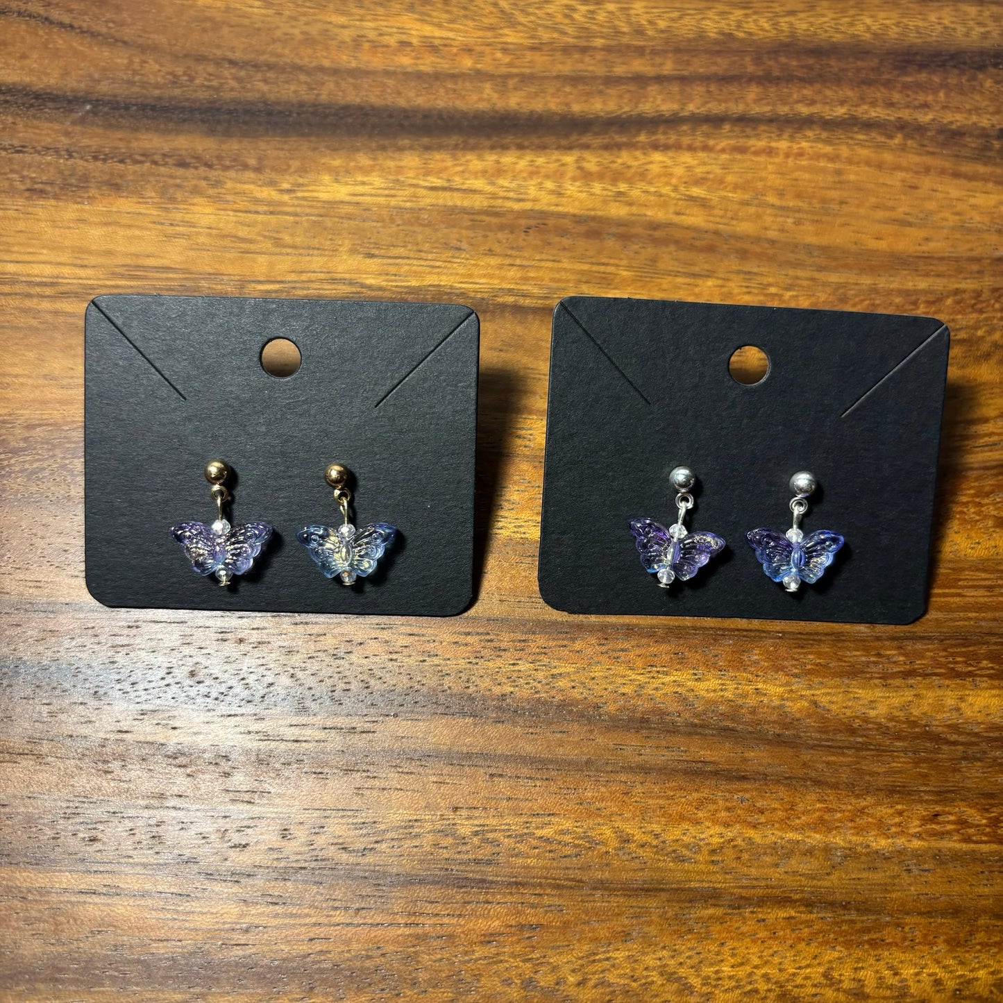 Small Butterfly Beaded Earrings