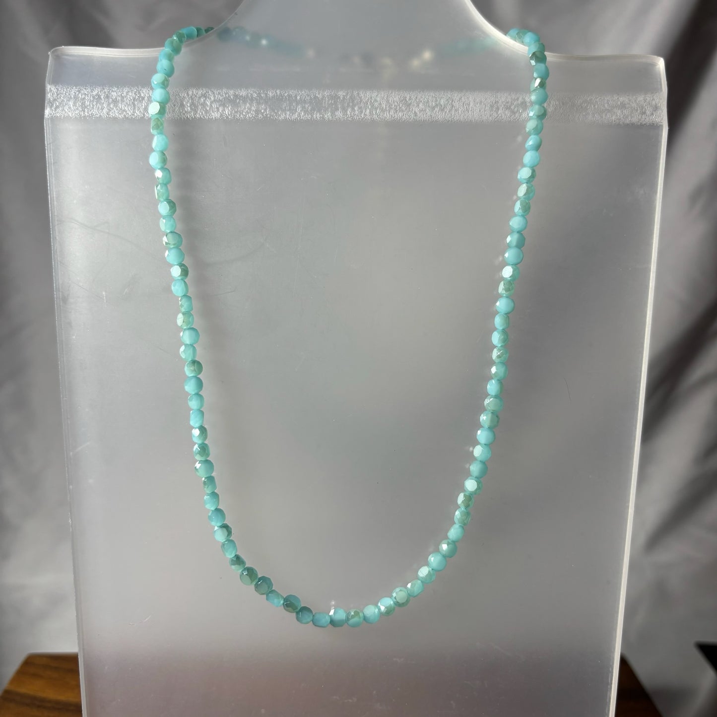 Small Disc Beaded Necklace