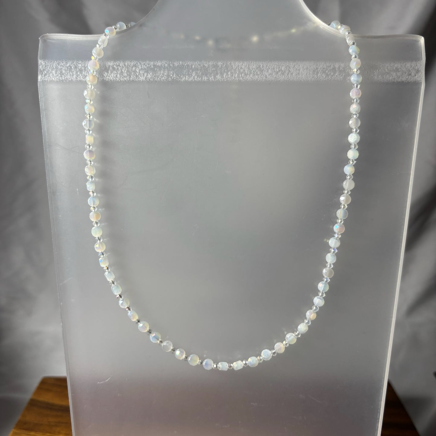 Small Disc Beaded Necklace