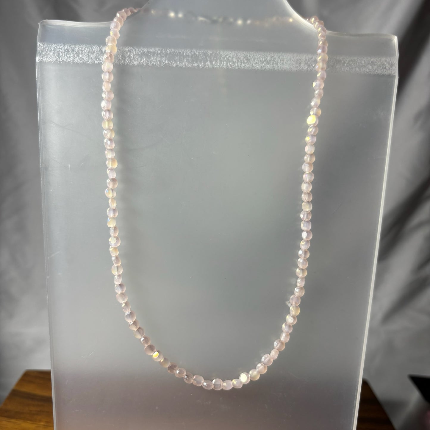 Small Disc Beaded Necklace