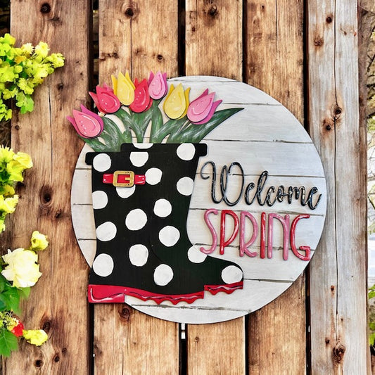 Spring Door Round