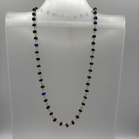 Stone Disc Beaded Necklaces