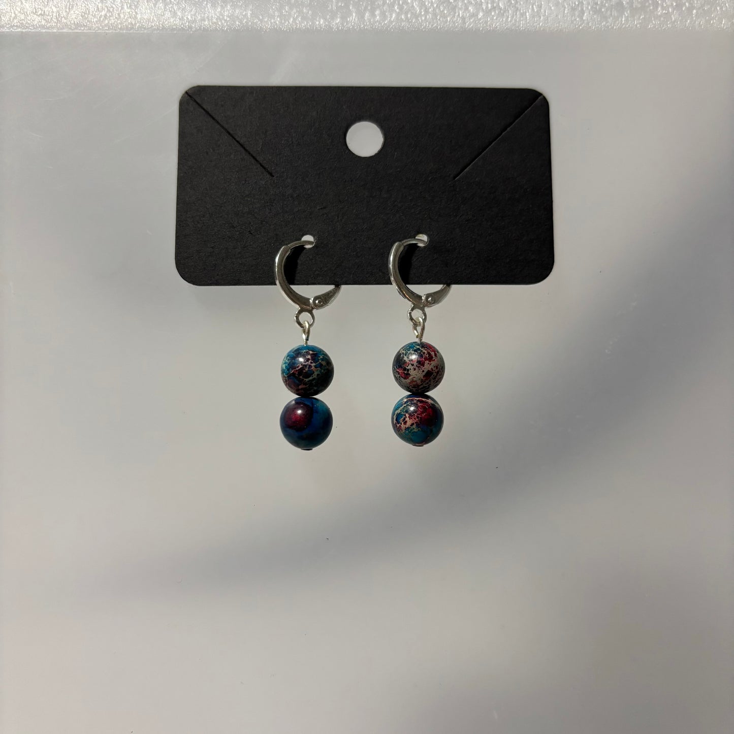 Stone Huggie Earrings