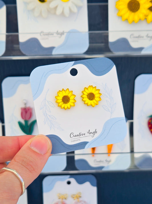 Sunflower Stud Earrings